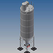 Each silo from the standard range of Bulk Technik bulk product storage silos is statically calculated for the given material bulk density/properties and geographical location.