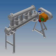 Bulk Technik supplies both tubular and trough screw conveyors of various sizes and lengths with drives to match the capacity. The screw conveyors can be installed horizontally or inclined at angles and they can be supplied in mild steel or different grade