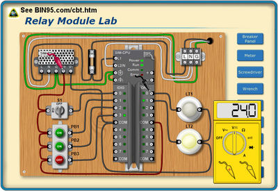 One of many PLC circuits you will work with.