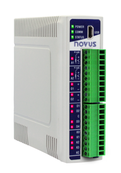 New NOVUS I/O Module Leads Industry 4.0 to DIN Rail